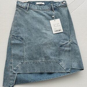 Remain Blue Asymmetrical Denim Skirt